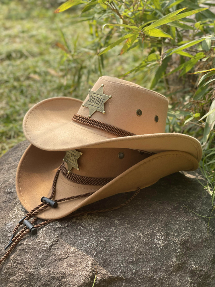 六角星西部牛仔帽男女春夏季户外旅游防晒遮阳登山帽藏族爵士帽子,淘宝优惠券,粉丝福利购,淘宝优惠卷