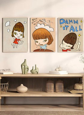 奈良美智日本插画装饰画