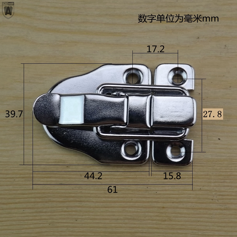 安望工具箱锁扣铁皮搭扣带锁扣子鸭嘴扣木箱铁皮箱扣卡扣3007 - 图1