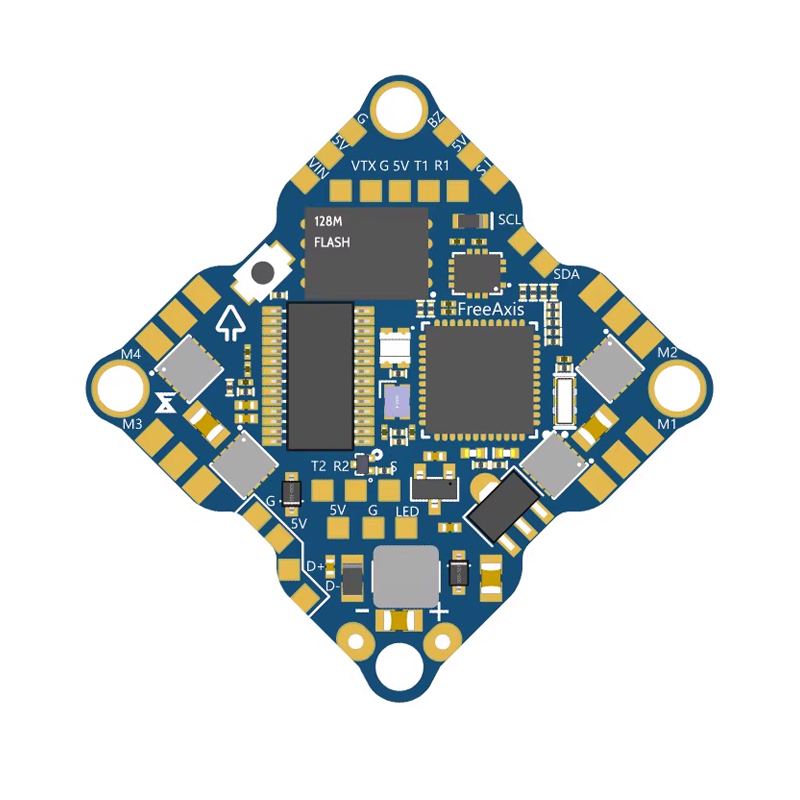 FreeAxis飞控电调一体板F4 AIO 25A牙签机飞控怪象30飞控128M2-6S-图3