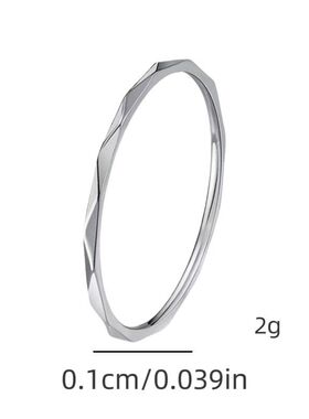 不锈钢戒指女百搭小众高级女款轻奢不掉色女士菱形钛钢饰品手饰