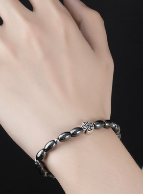 能量石太赫兹米珠手链时尚男工厂直供女款珠圆珠时尚百搭手饰