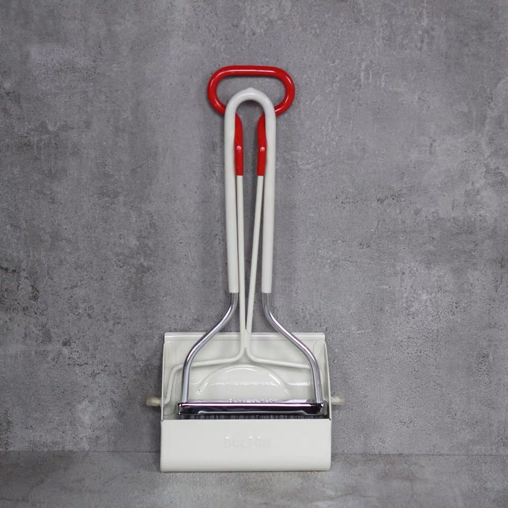 新品 正品日本dulton复古金属长柄小号家用清扫帚扫把簸箕套装铁 - 图0