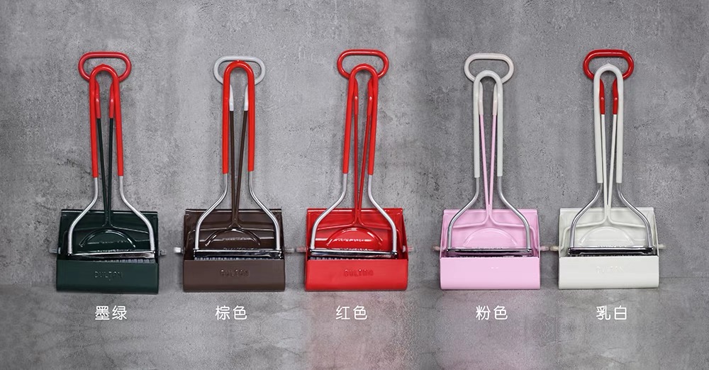 新品 正品日本dulton复古金属长柄小号家用清扫帚扫把簸箕套装铁 - 图2