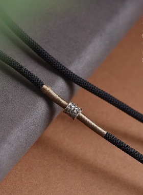 手工编织项链绳平安扣金锁扎基拉姆唐卡吊坠绳高端国风简约挂脖绳