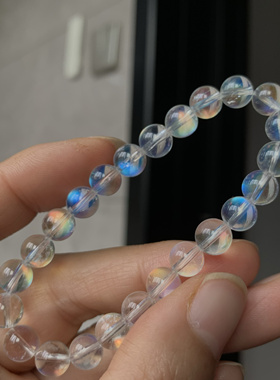 【琨瑜】美焕美伦 马达加斯加彩虹月光石手链