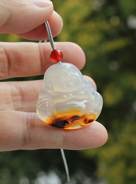 情侣礼物佛公葫芦饰品天然玛瑙