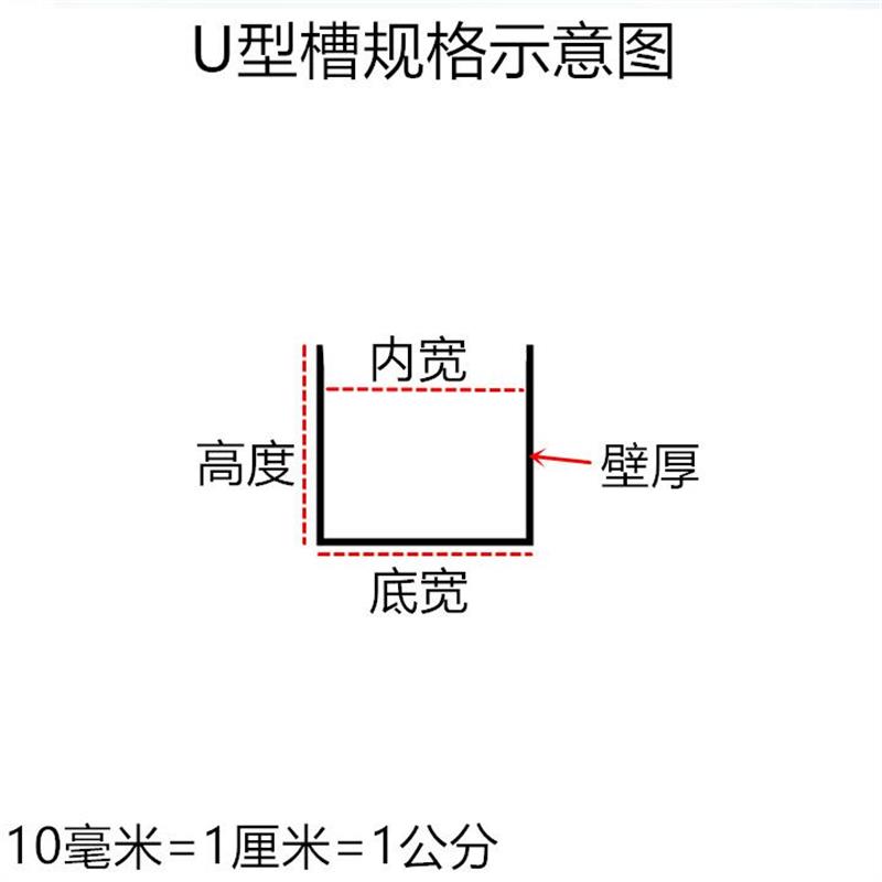 铝合金U型槽内宽6mm8mm10mm12mm13mm16mm铝U槽玻璃包边条铝卡槽 - 图0