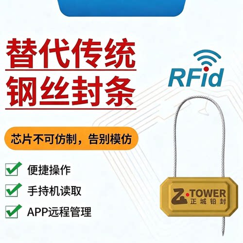 一次性抽紧式钢丝封条防盗封签物流货柜车扎带施封锁防伪铅封30cm - 图2