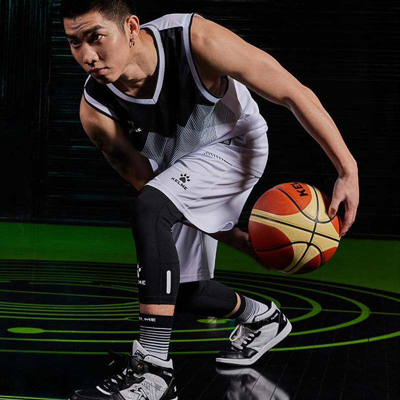 新款卡尔美篮球服套装男篮球队服定制青少年夏季双面比赛服背心 - 图1
