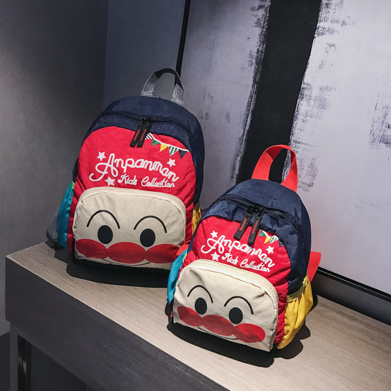 韩版超人亲子双肩包男女宝宝可爱卡通幼儿园书包成人帆布休闲背包,淘宝优惠券,粉丝福利购,淘宝优惠卷