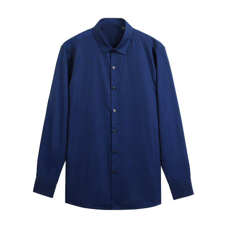 红豆男装秋冬新品男长袖加绒衬衫 红豆衬衫