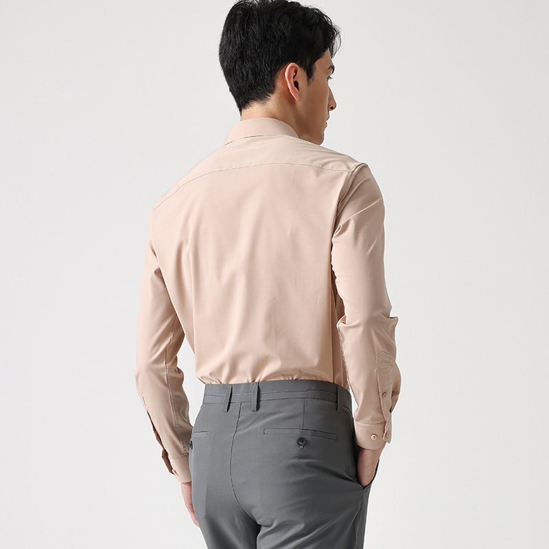 红豆长袖休闲男装22年春新款弹衬衫 红豆衬衫