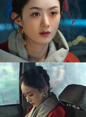 四狸镀18K金欧美女夸张耳钉