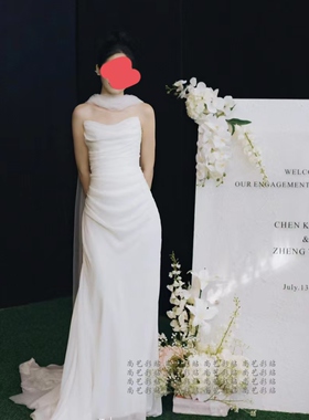 小红书同款 订婚结婚宴会英文婚礼迎宾牌贴纸 结婚场地布置装饰