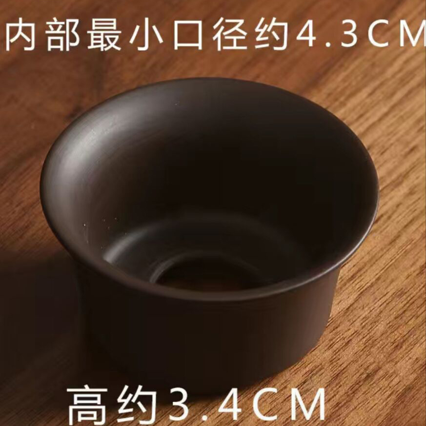 紫砂茶漏陶瓷不锈钢茶滤白瓷茶叶茶渣茶隔过滤网一体茶漏斗底座托 - 图2