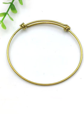 手镯铜纯铜定做银色手环