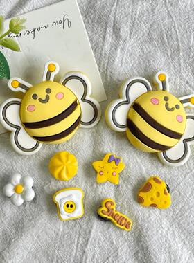 卡通可爱独角兽洞洞鞋可diy鞋花配件PVC软胶可拆卸鞋扣配件装饰