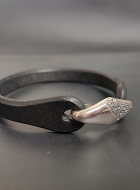 复古男女通用纯手工打磨手镯手环