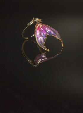 早日上岸Creema镀金可爱戒指