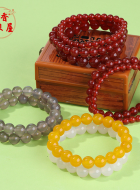天然玛瑙手串文玩手链轻奢小众