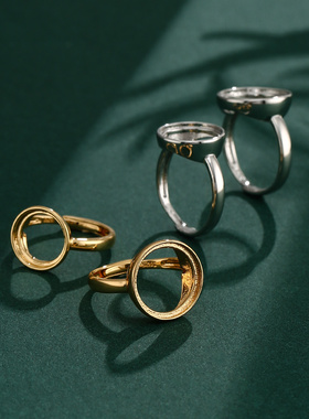 鑫泓泰女纯铜材质欧美风格戒指托