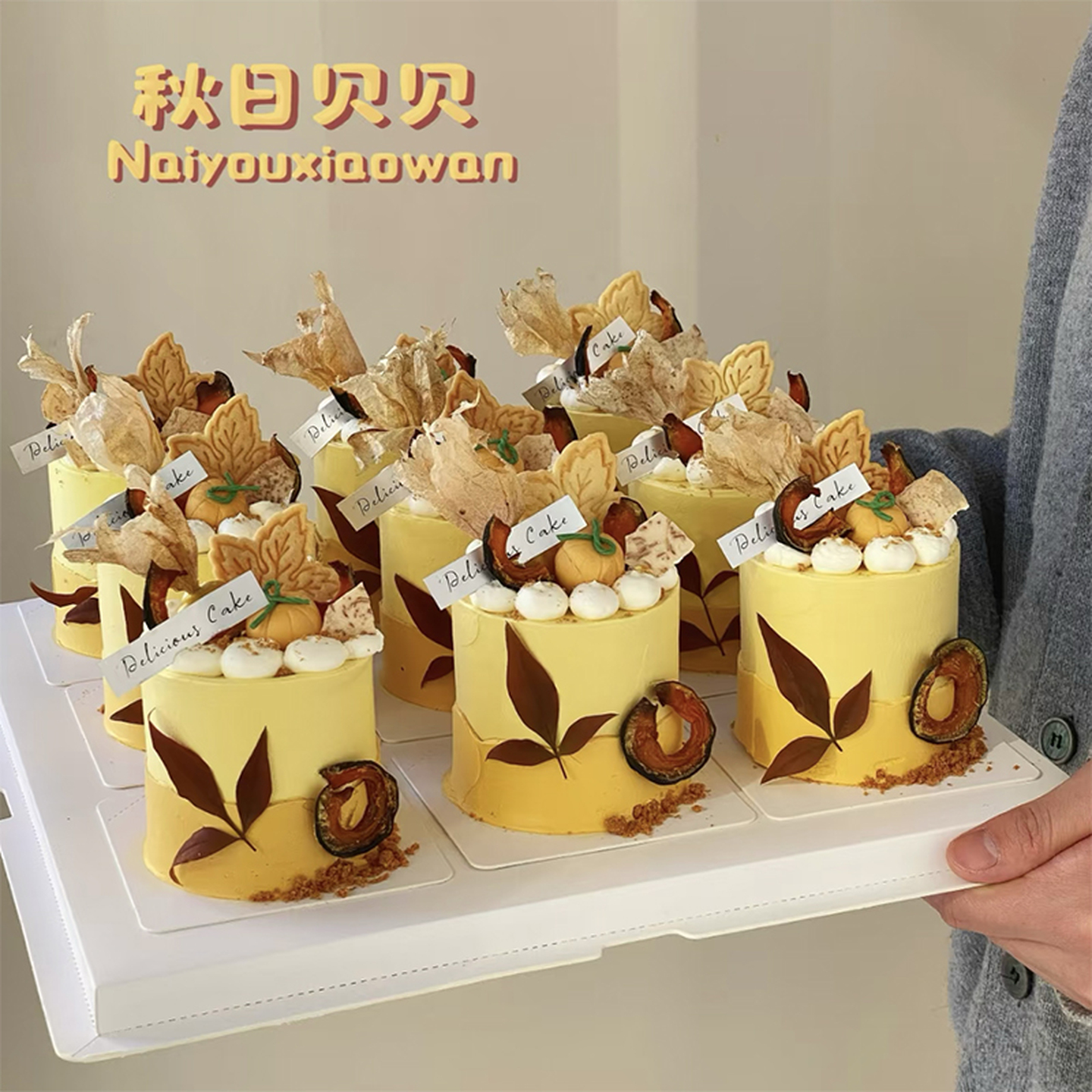 包邮ins风网红烘焙蛋糕装饰摆件考拉浣熊松鼠板栗枫叶饼干插件 - 图0