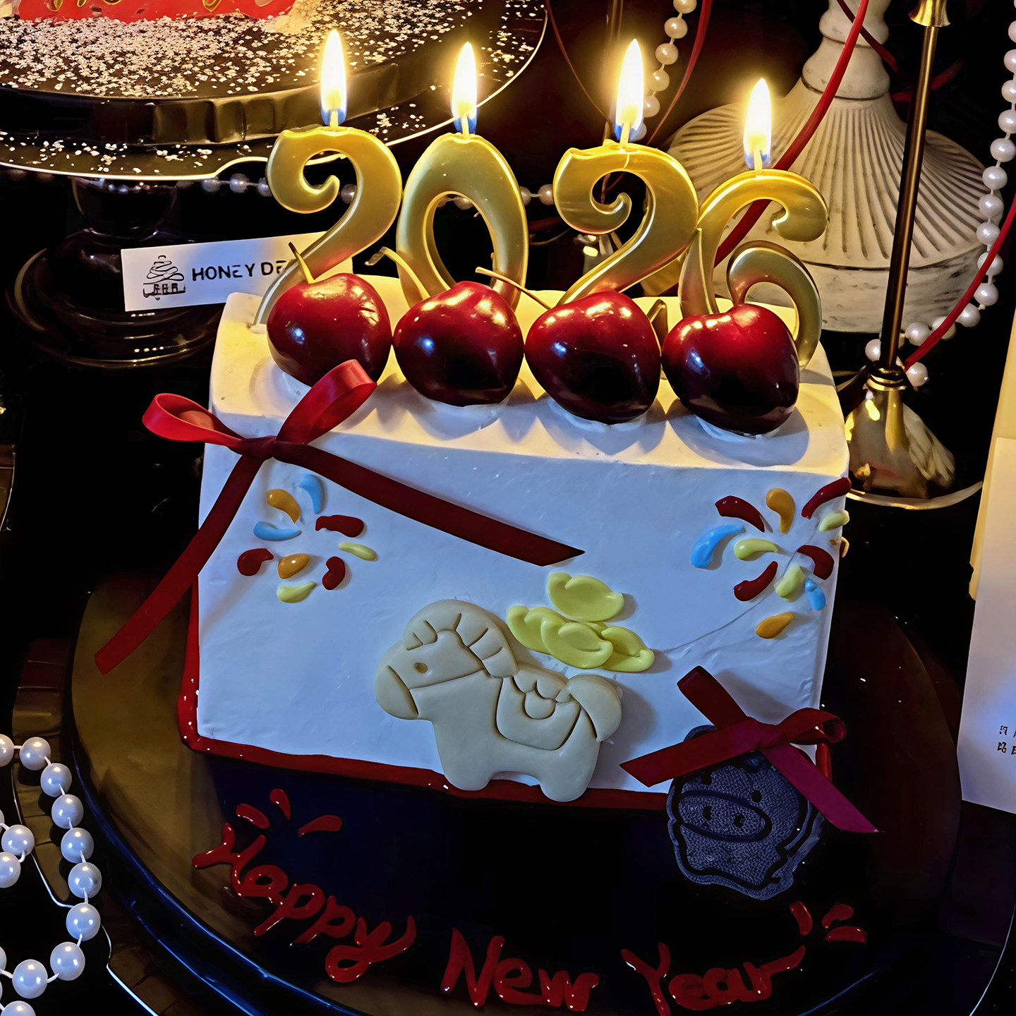 包邮跨年马年网红蛋糕装饰插件2026金数字蜡烛亚克力新年快乐插件,淘宝优惠券,粉丝福利购,淘宝优惠卷