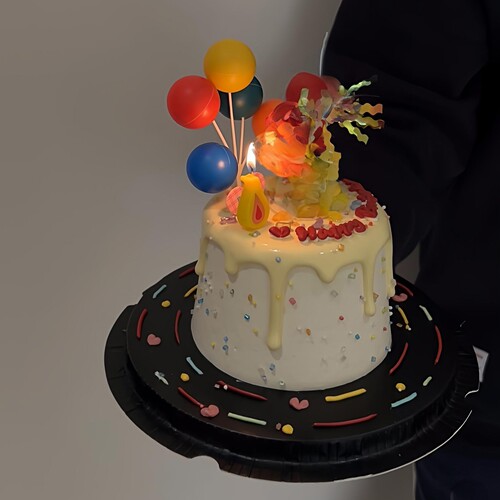 包邮网红烘焙生日蛋糕装饰摆件布丁吹泡泡星星宝卡通星仔甜品插件 - 图1