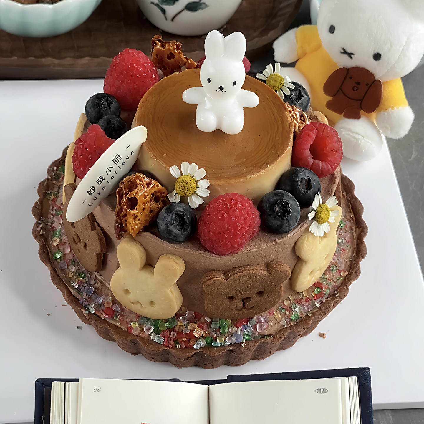 包邮网红烘焙蛋糕装饰摆件可爱米菲兔kt猫小熊米菲兔饼干甜品插件,淘宝优惠券,粉丝福利购,淘宝优惠卷