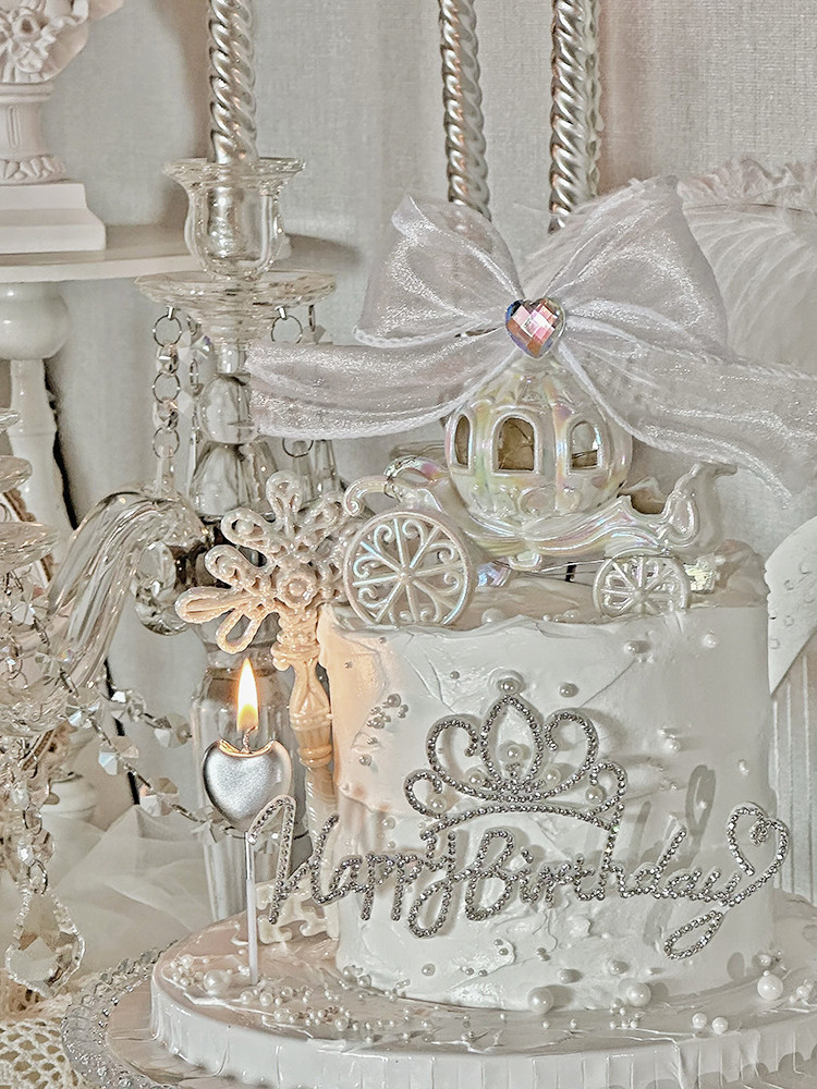 抱抱酱网红烘焙蛋糕装饰摆件带钻蝴蝶结幻彩南瓜马车公主生日插件,淘宝优惠券,粉丝福利购,淘宝优惠卷