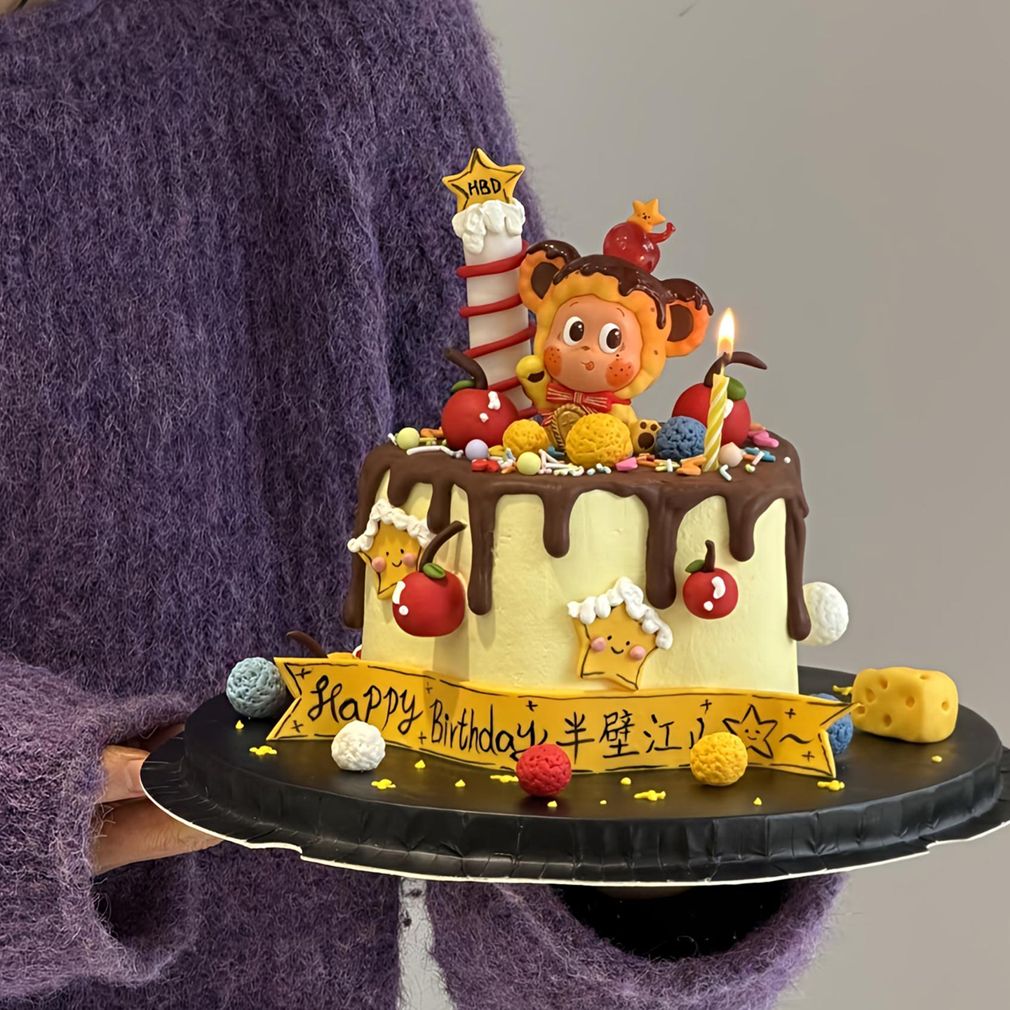 包邮网红烘焙生日蛋糕装饰摆件布丁吹泡泡星星人星仔卡通甜品插件,淘宝优惠券,粉丝福利购,淘宝优惠卷