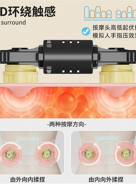 腰部按摩仪热敷多功能颈椎按摩器