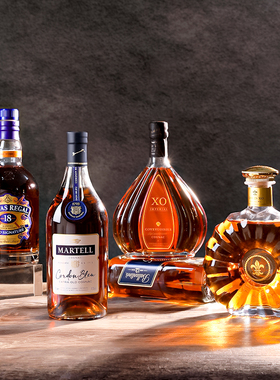 海贝海玻璃酒瓶威士忌洋酒瓶摆件