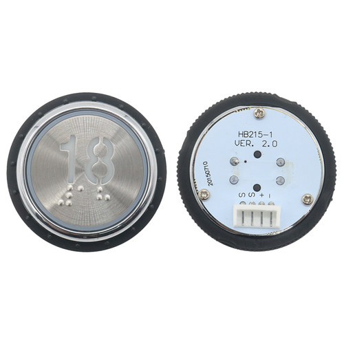 电梯按钮HB215-1 HB215Y PB38圆形外呼按键适用德奥西德配件 - 图1