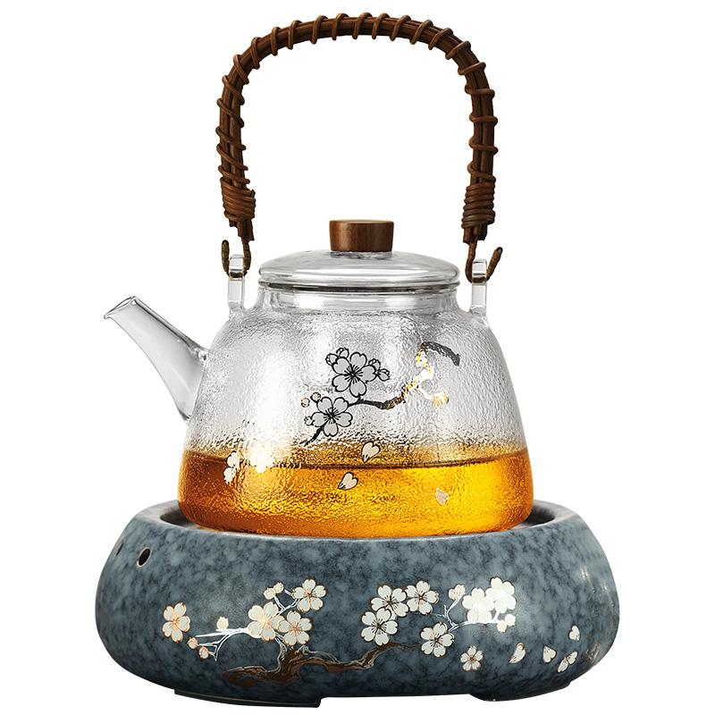 尚言坊严选有田烧电陶炉煮茶器泡茶玻璃煮茶壶烧水壶家用自动蒸茶