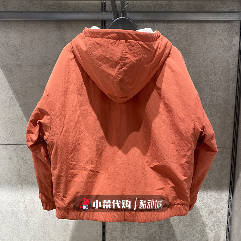 New Balance/NB女装 两面穿连帽保暖夹克外套 羊羔绒棉服AWJ13319 - 图2