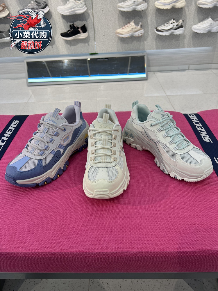 Skechers斯凯奇女鞋2024春季新款透气耐磨运动鞋休闲老爹鞋180210