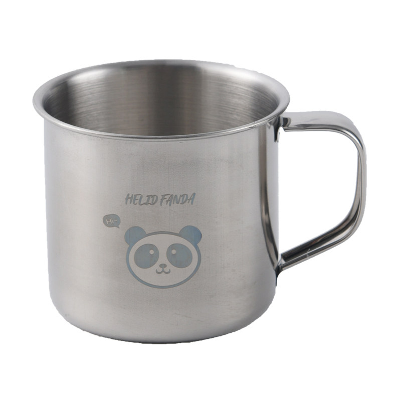 304不锈钢儿童水杯食品级家用敞口牛奶杯幼儿园宝宝专用喝水口杯