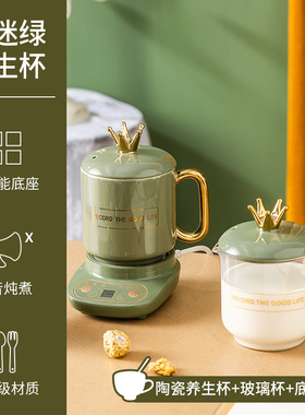 全陶瓷养生杯玻璃花茶养生壶电炖煎药壶多功能煲汤煮粥热牛奶神器