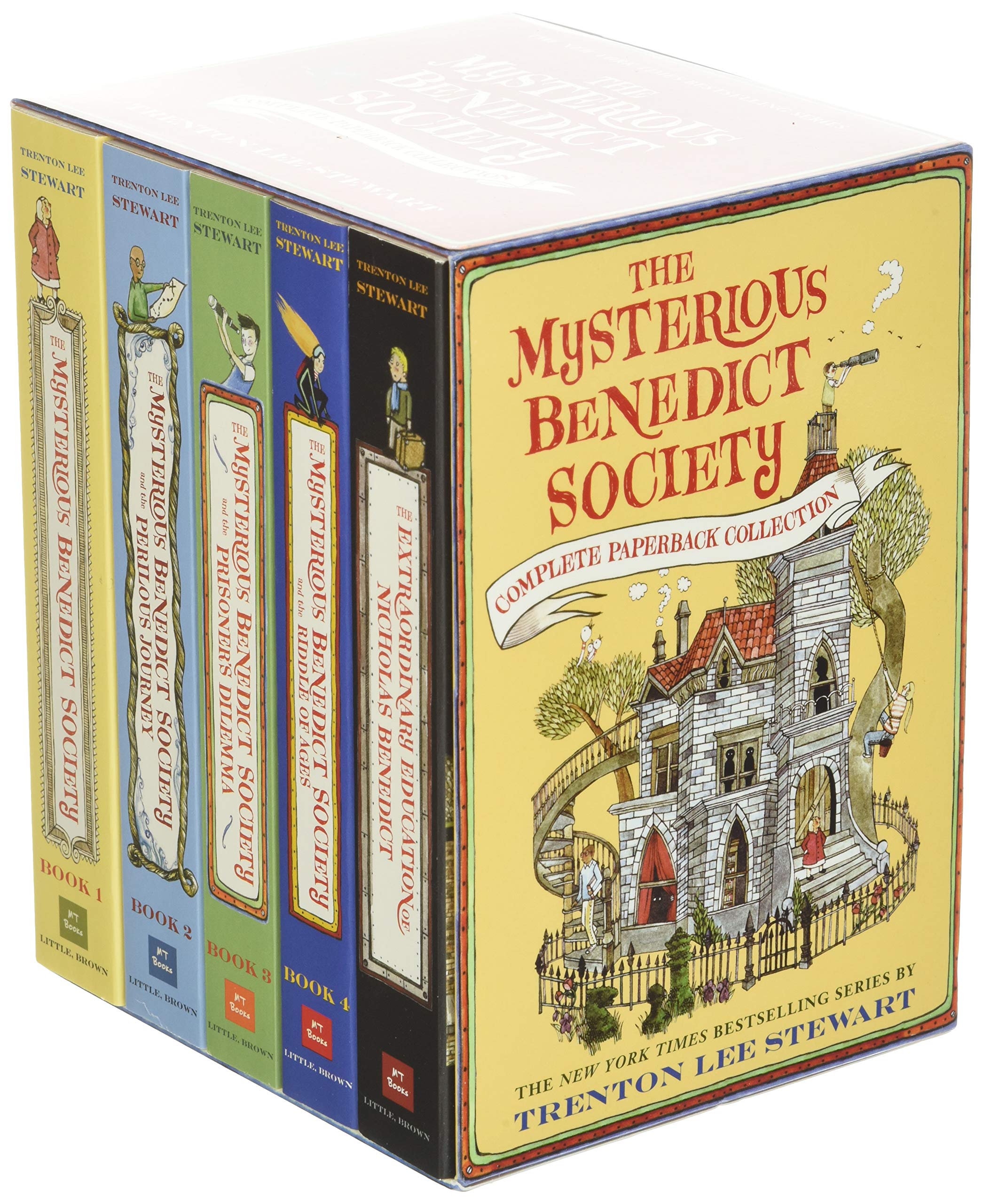 英文原版 The Mysterious Benedict Society Paperback Boxed Set 5册儿童冒险推理侦探小说青少年小说进口英文版正版书籍-图0