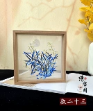 Ручная вышитая вышитая вышитая вышивка на рабочем столе свинг