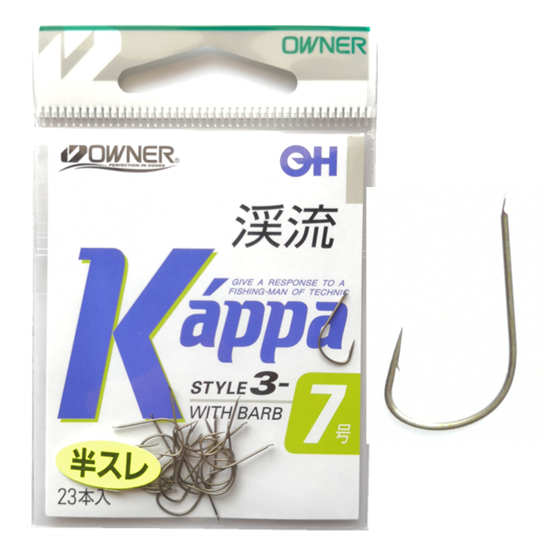欧纳溪流小物钩OWNER日本超细超轻锋利半倒刺鲫鱼石斑虫川10120 - 图3