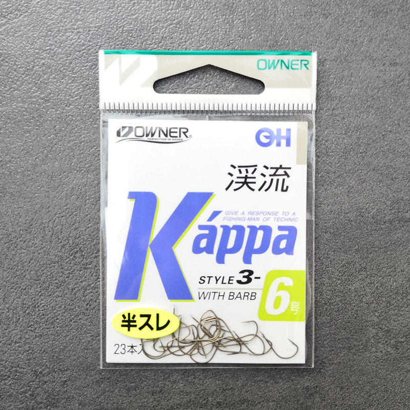 欧纳溪流小物钩OWNER日本超细超轻锋利半倒刺鲫鱼石斑虫川10120 - 图1