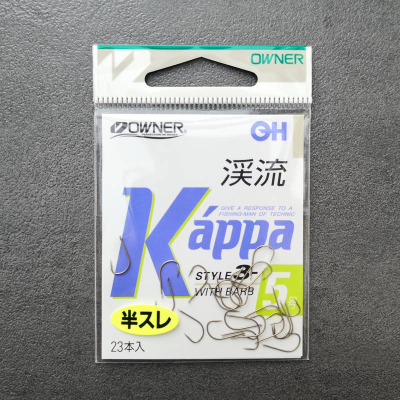 欧纳溪流小物钩OWNER日本超细超轻锋利半倒刺鲫鱼石斑虫川10120 - 图2