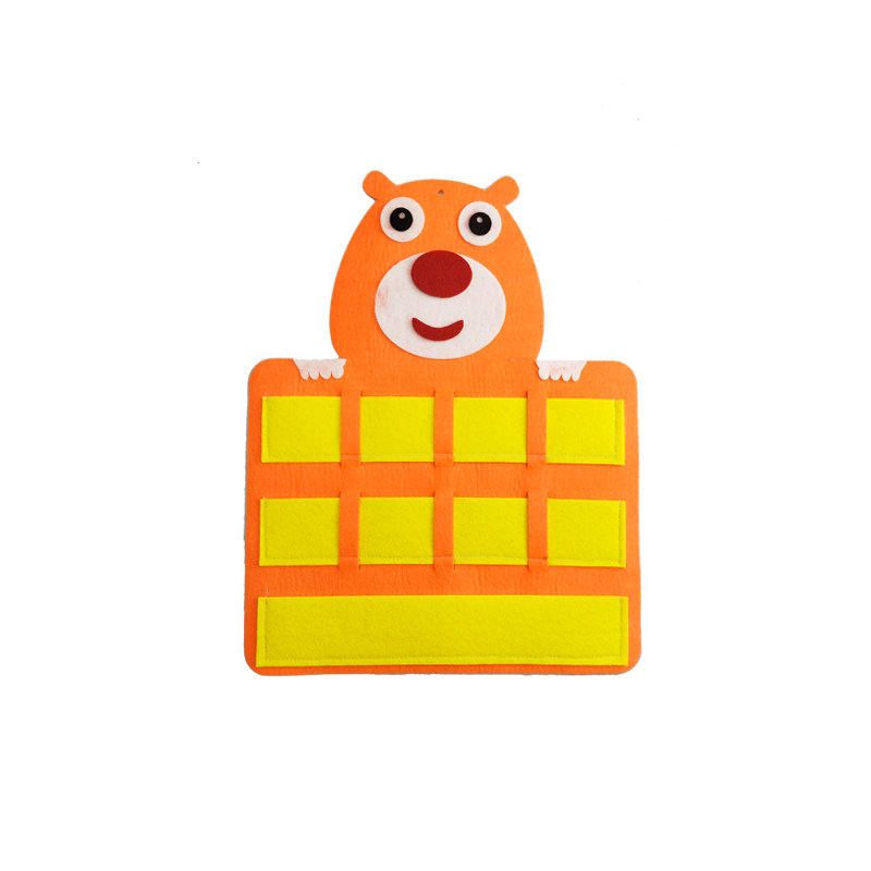 幼儿园区域活动材料进区卡袋区角投放diy卡通动物自制手工晨检袋