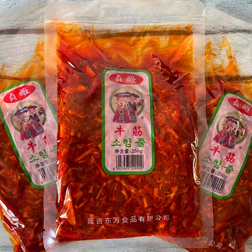 延边牛板筋贞姬牛板筋延吉朝鲜族牛板筋零食美食啤酒菜香辣牛板筋 - 图1
