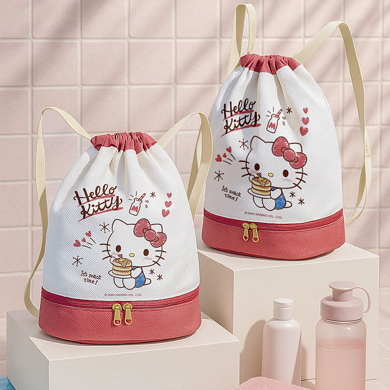 三丽鸥正版干湿分离泳包男女童大容量户外防水袋游泳专用双肩背包,淘宝优惠券,粉丝福利购,淘宝优惠卷