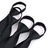 Versatile casual style zippered solid color tie