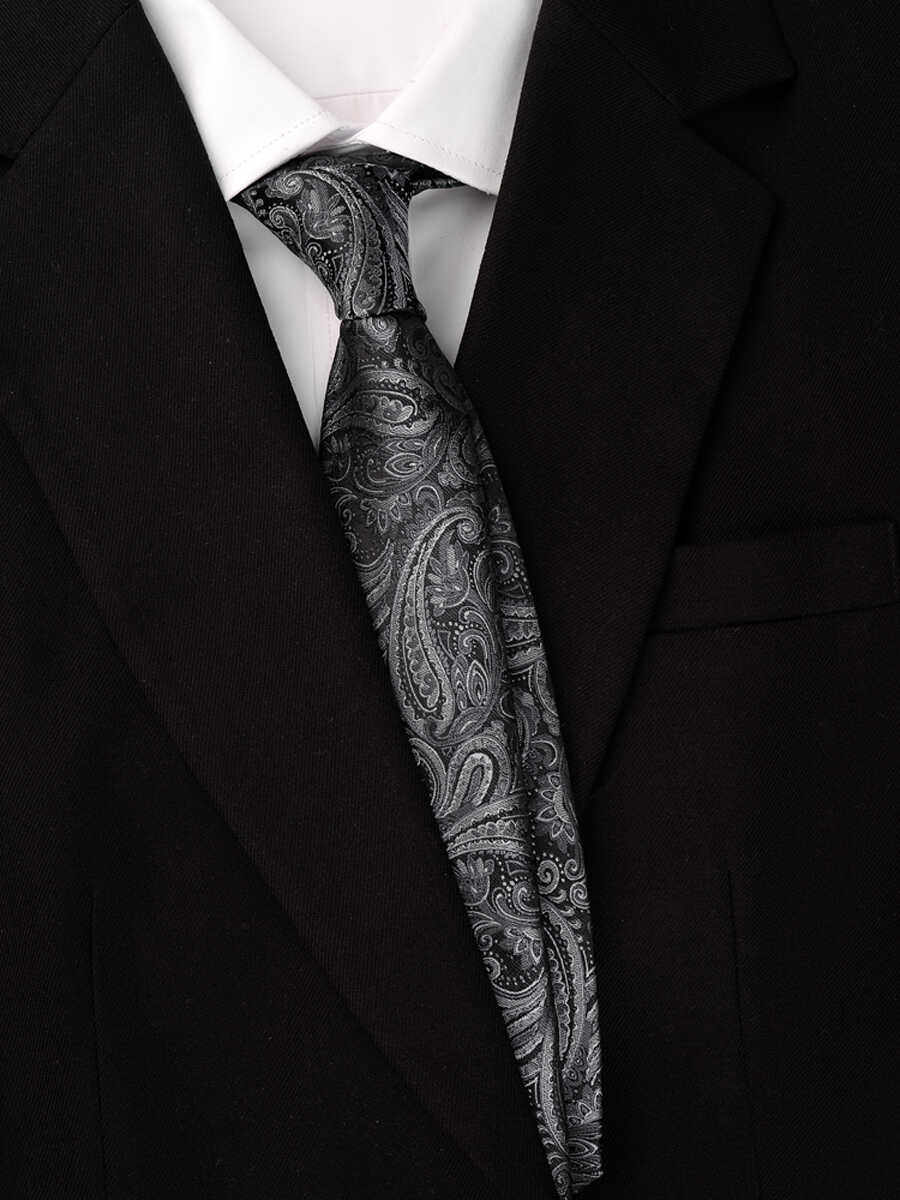 领带免打结男士正装高级复古黑灰商务休闲拉链职业手打上班西装潮,淘宝优惠券,粉丝福利购,淘宝优惠卷